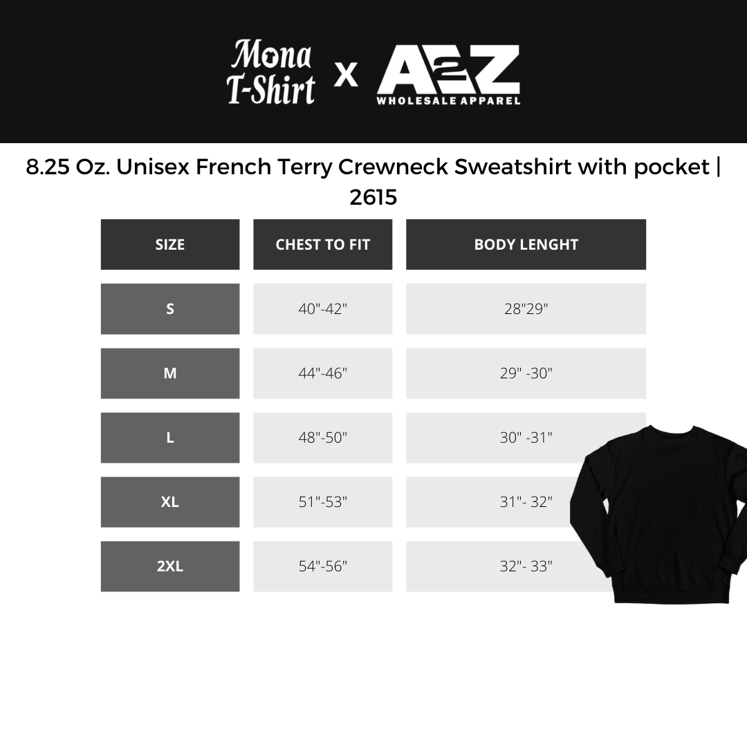 8.25 Oz. Unisex French Terry Crewneck Sweatshirt With Pocket | 2615