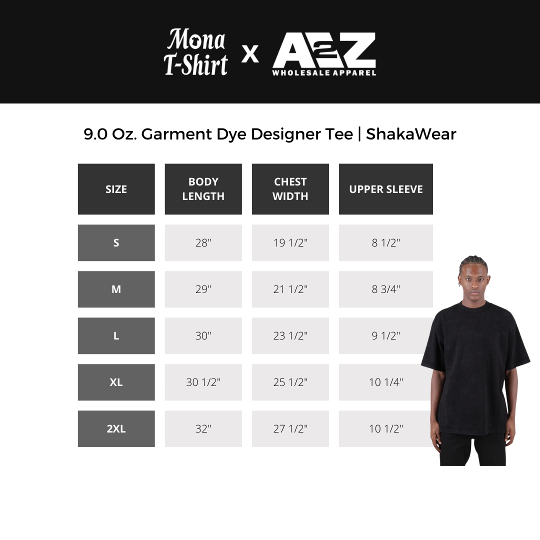 9.0 Oz. Garment Dye Designer Tee | SHGDDTl