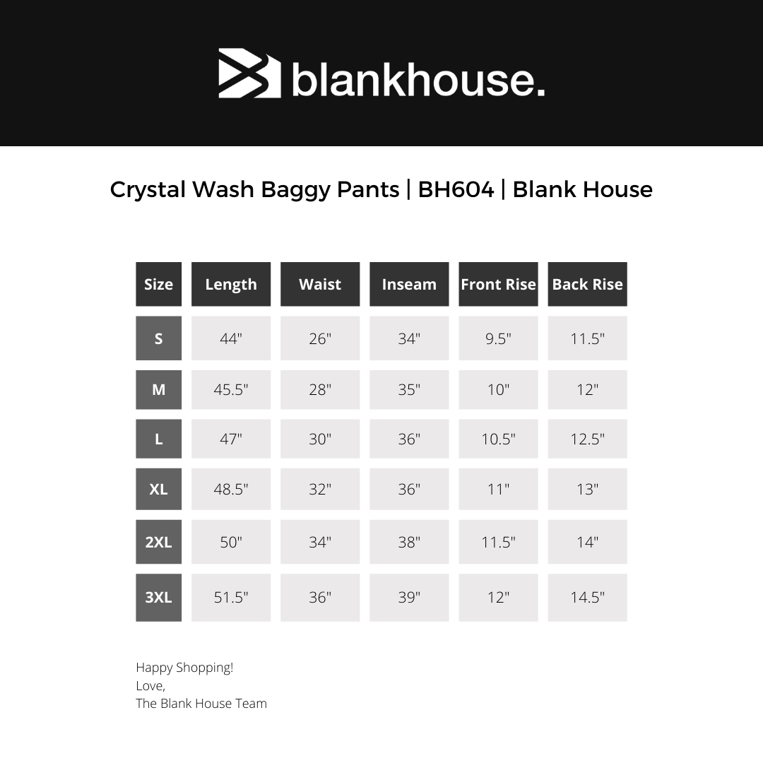Crystal Wash Baggy Pants | BH604