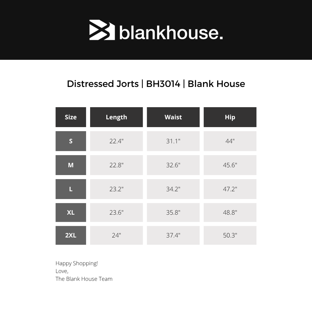 Distressed Jorts | BH3014 | Blank House
