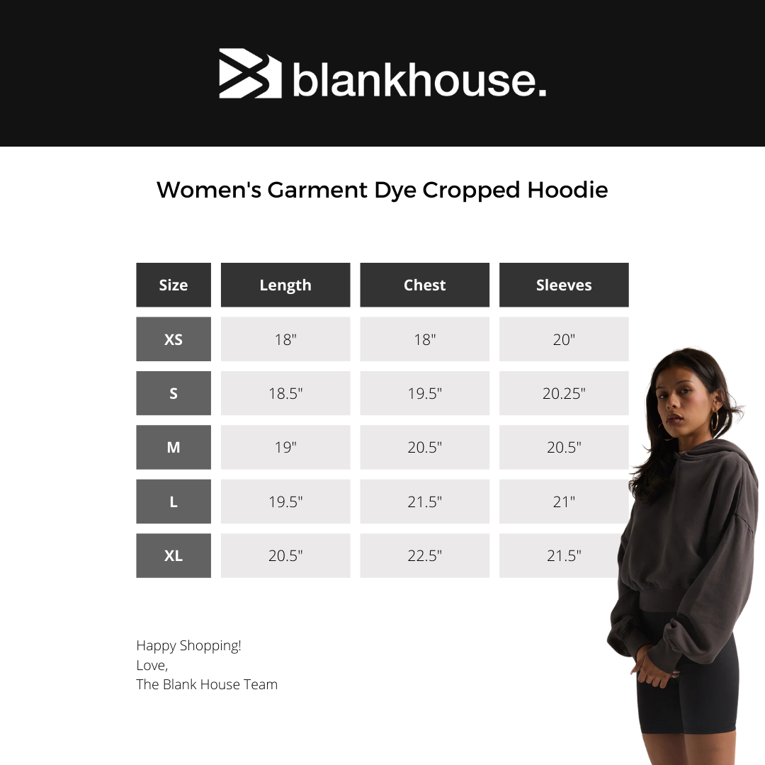 Women's Garment Dye Cropped Hoodie | SHGDCH