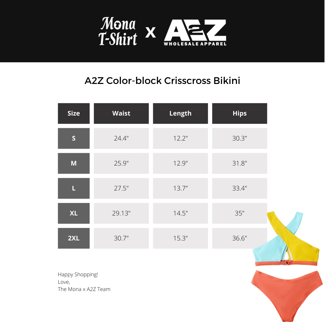 Color-Block Crisscross Bikini | BH4101 | A2Z