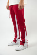 Two Tone Stack Bottom Track Pants | 100-411