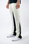 Two Tone Stack Bottom Track Pants | 100-411