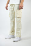 Contrast Stitching Cargo Nylon Pants | 100-420