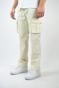 Contrast Stitching Cargo Nylon Pants | 100-420