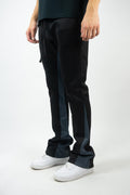 Two Tone Stack Bottom Track Pants | 100-411