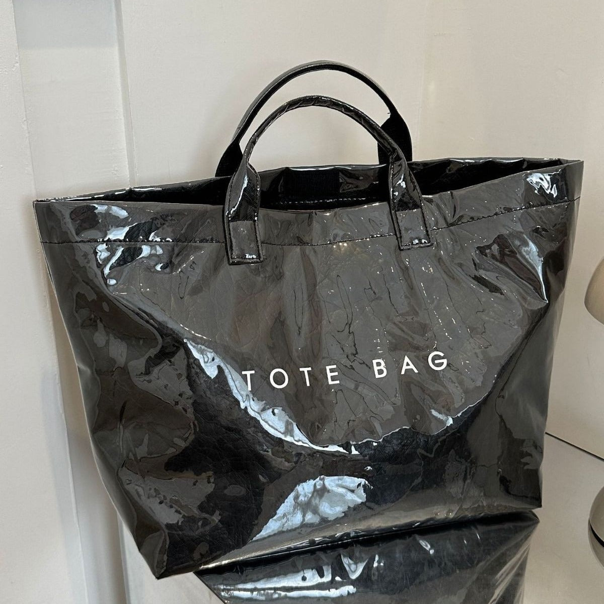 Patent Leather Tote Bag | BH7004 | Blank House