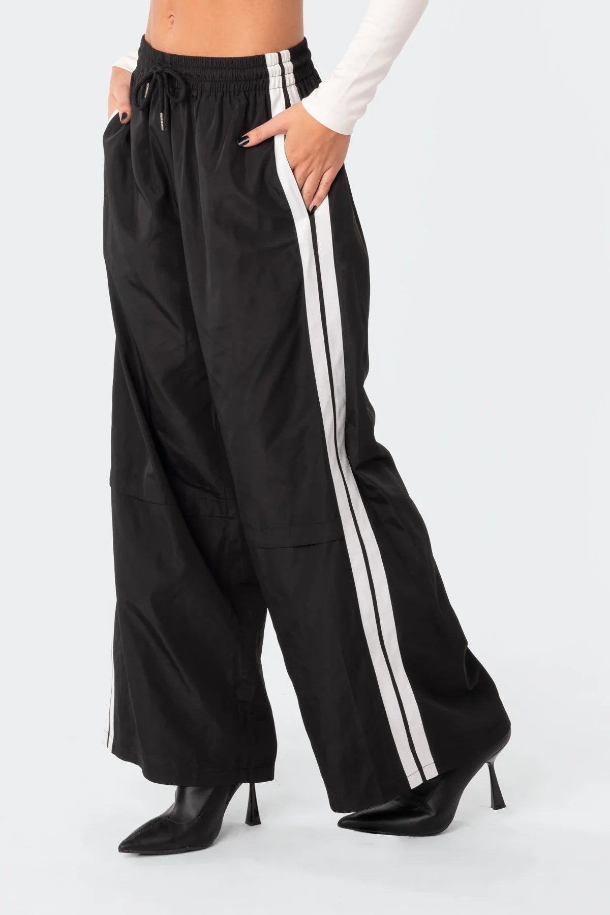 Unisex Windbreaker Baggy Pants | Blank House