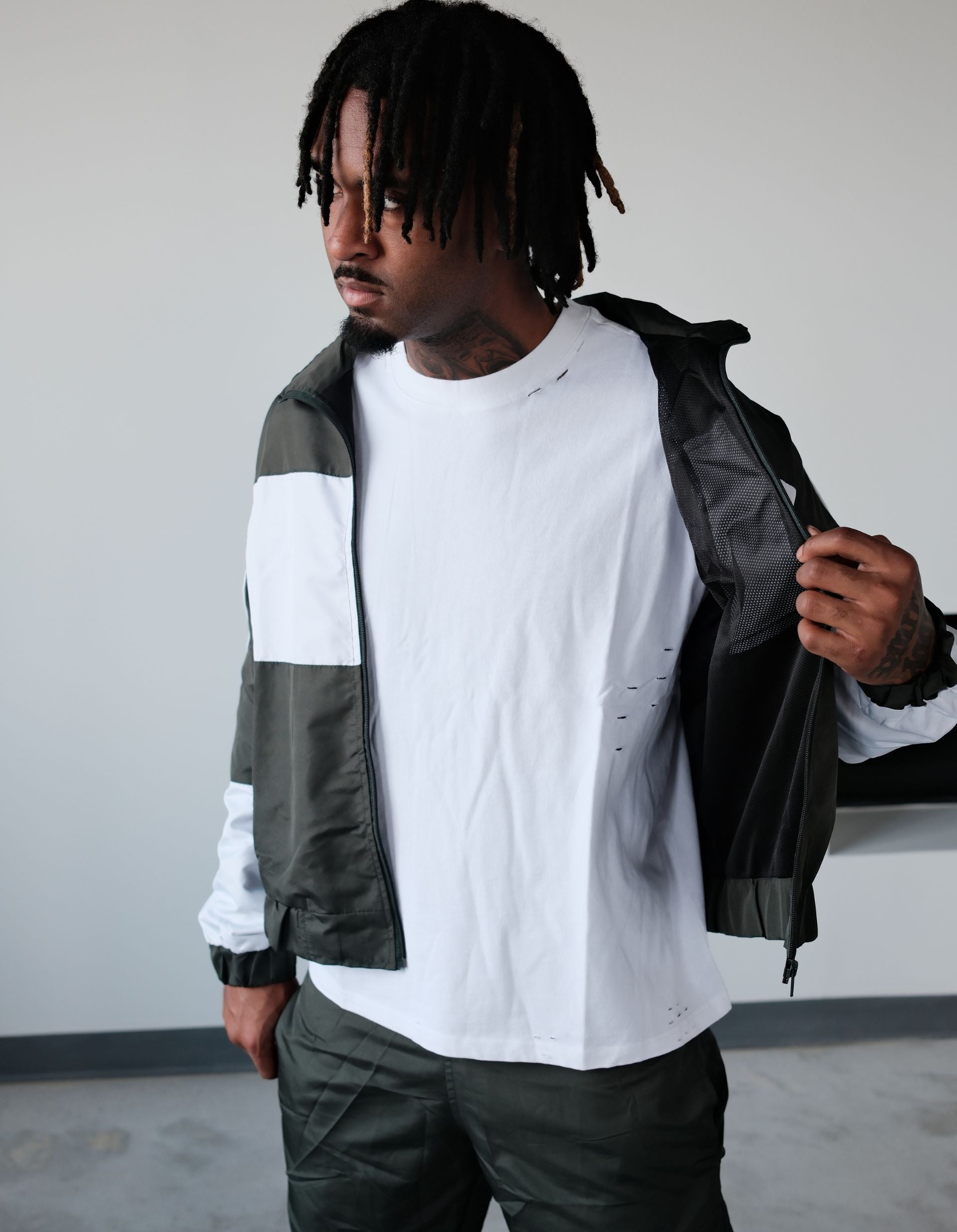 Nylon Biker Boys Boxy Jacket | BH702 | Blank House