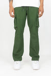 Solid Nylon Cargo Pants | 100-421