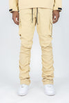 Solid Nylon Stacked Cargo Pants | 100-422