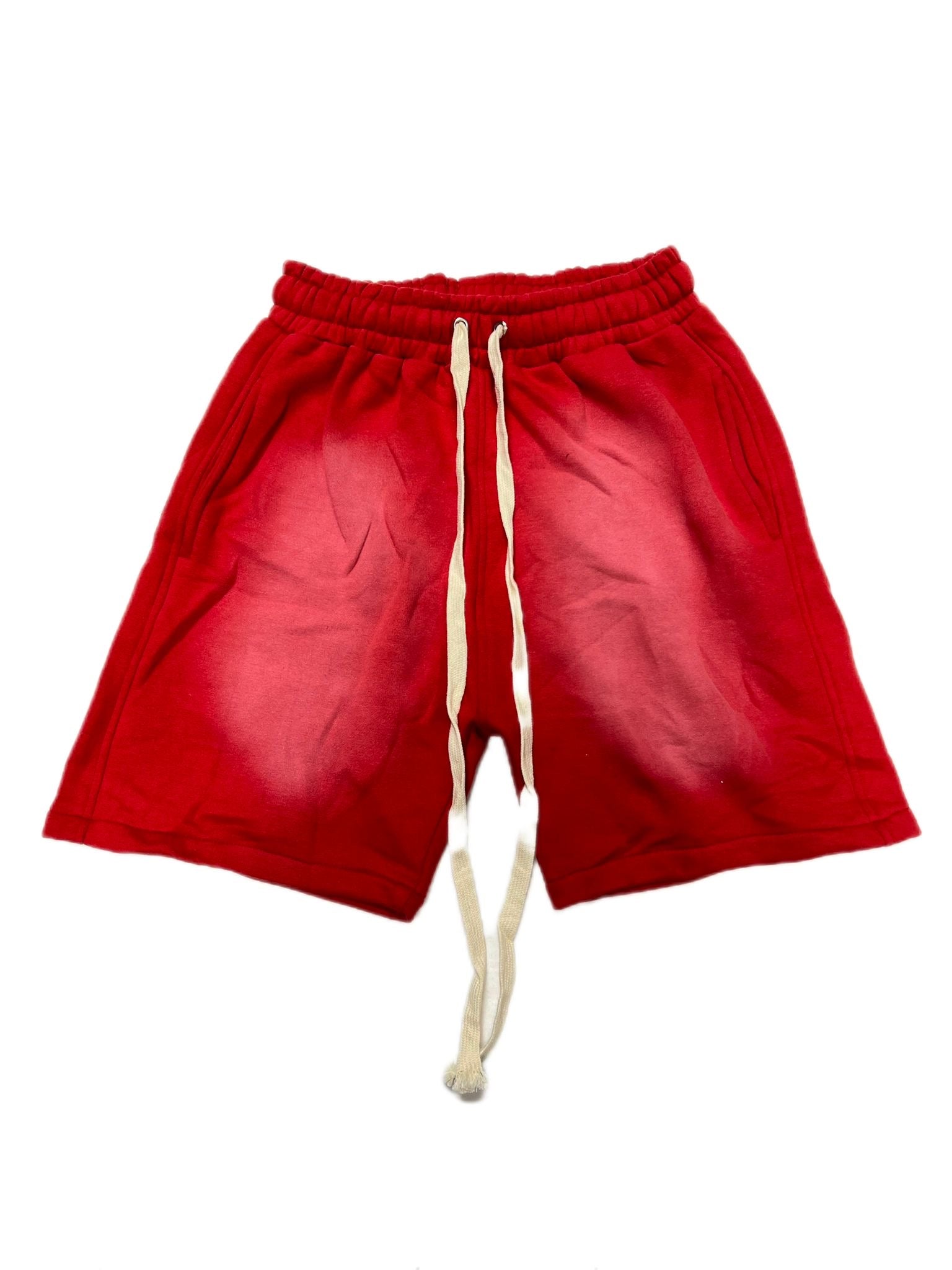 Acid Wash Shorts With White String | A2Z