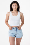 Baby Rib Crop Tank | 4308