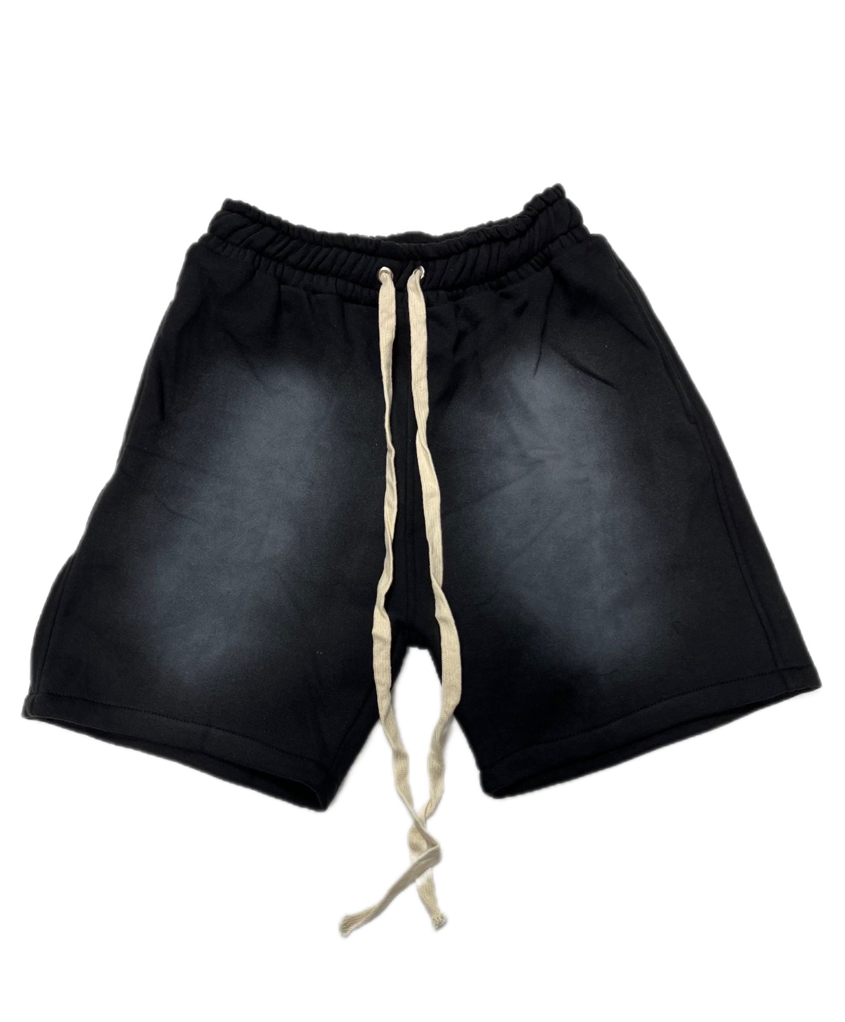 Acid Wash Shorts With White String | A2Z