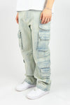 Relaxed Fit Multi Cargo Pocket Jeans | 642-642