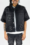 In Bloom Drop Shoulder Denim Shirt | 651-721