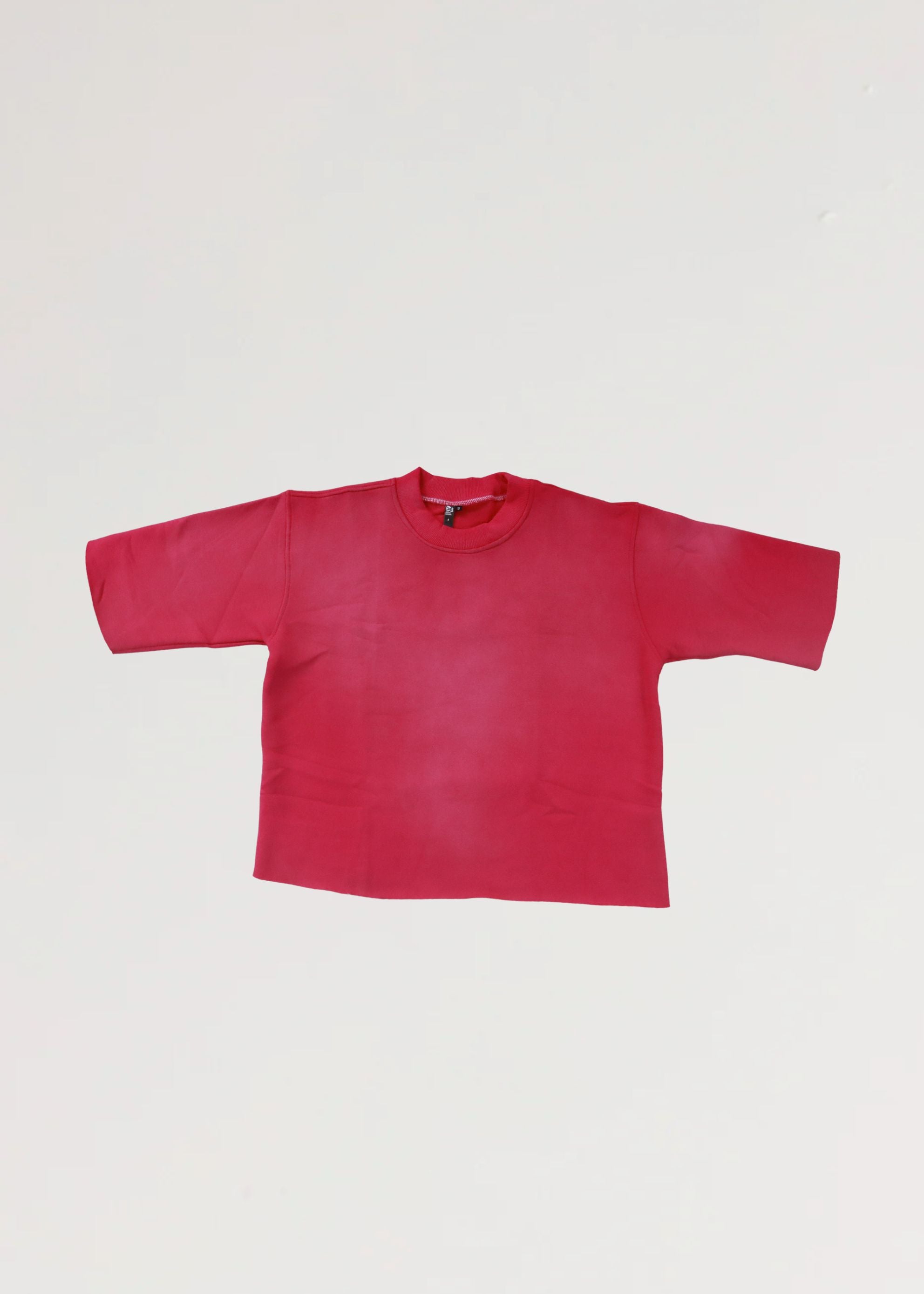 Acid Wash Raw Edge Tee | BH1009