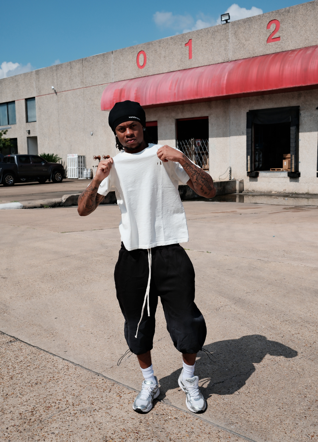 Ombre Dipped Wash Baggy Shorts | BH3012