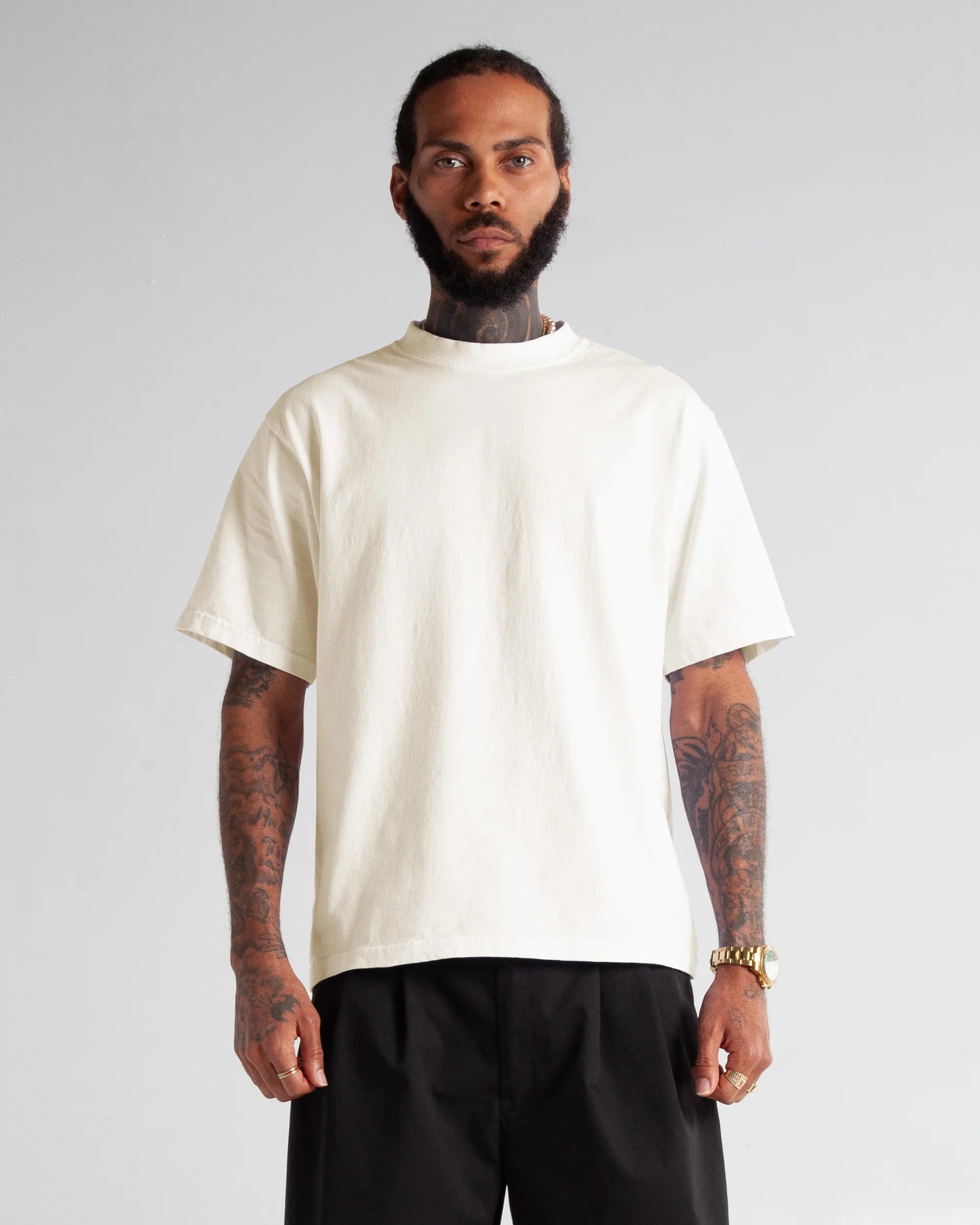 トップス OAMC SALV SHIRT OFFWHITE sizeM 7.5 Oz. Max Heavyweight Cropped Tee | SHMHSSC