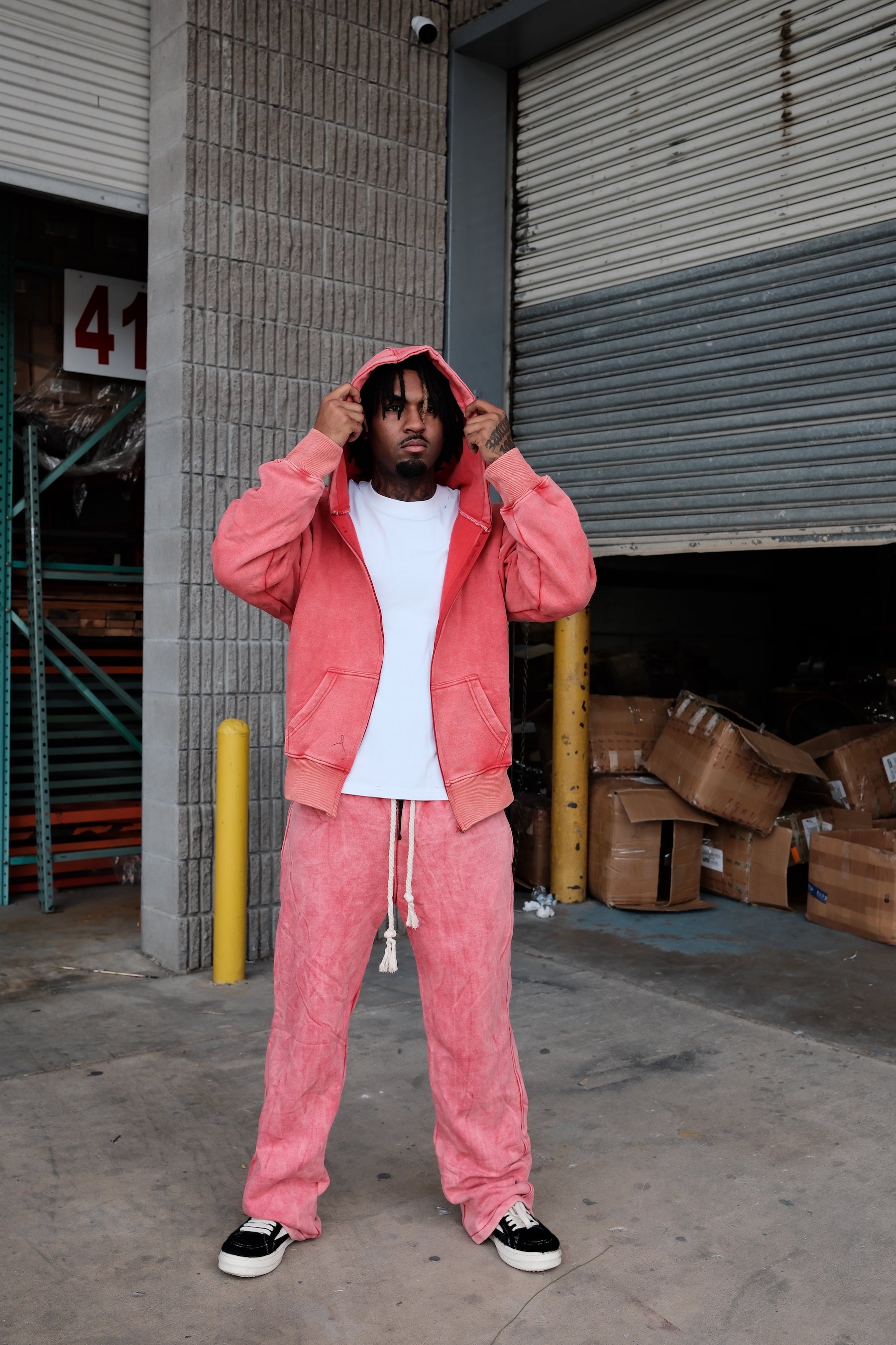 Crystal Wash Baggy Pants | BH604