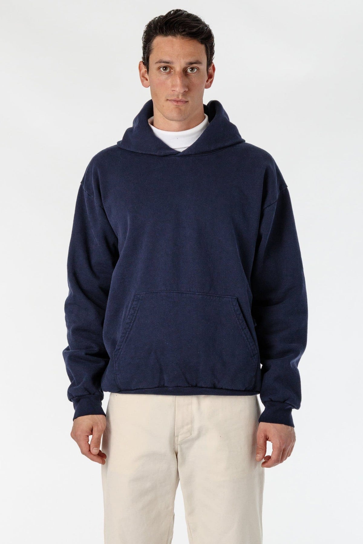 14 Oz. Garment Dye Heavy Fleece Stringless Hoodie | HF09GD