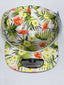 White & Green Floral