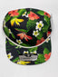 Black and Green Floral