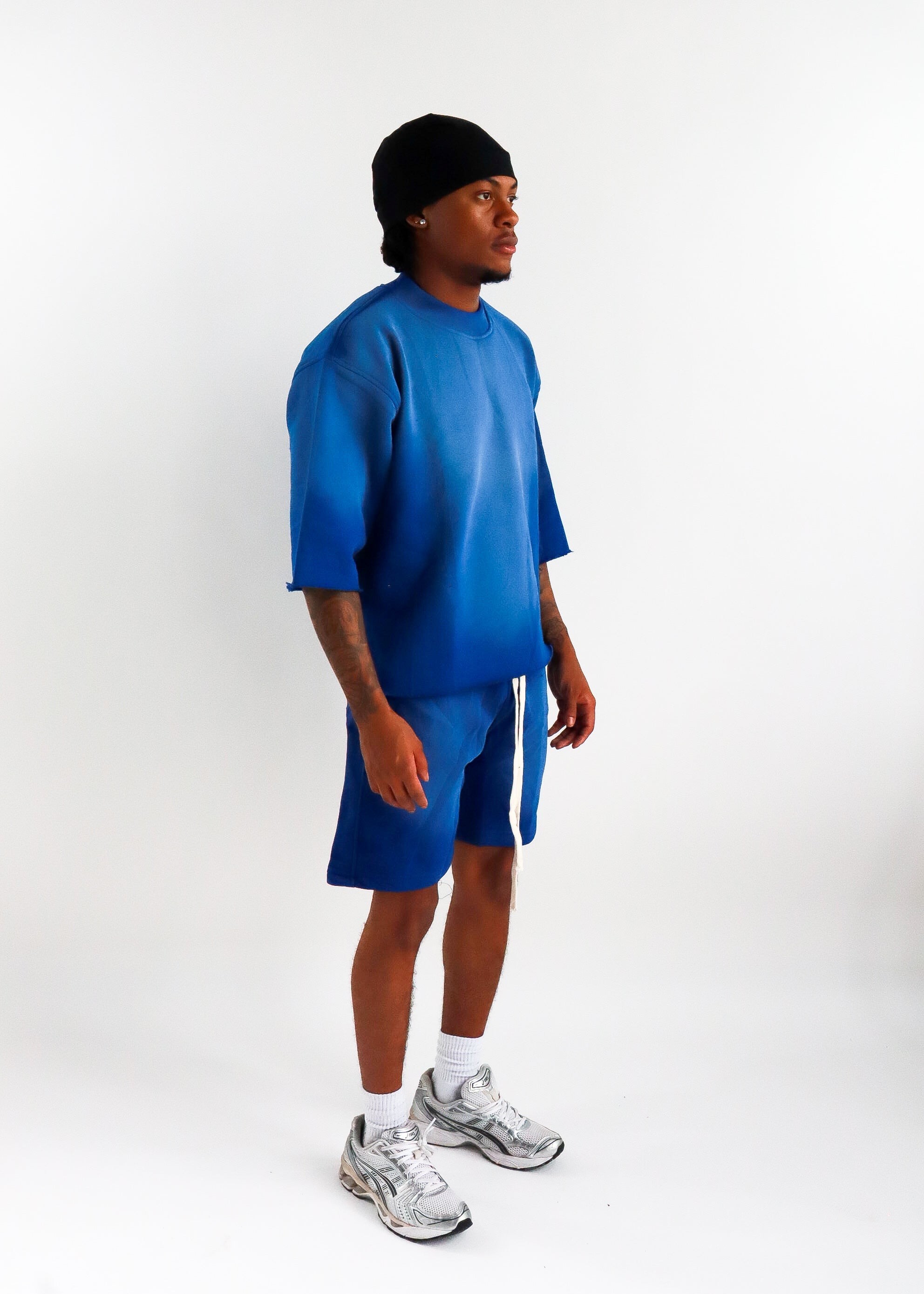 Acid Wash Raw Edge Tee | BH1009