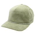 5 Panel Corduroy Unstructured Hat With Rope | PB314