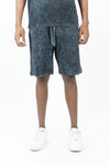 Acid Washed Fleece Shorts | 341-901