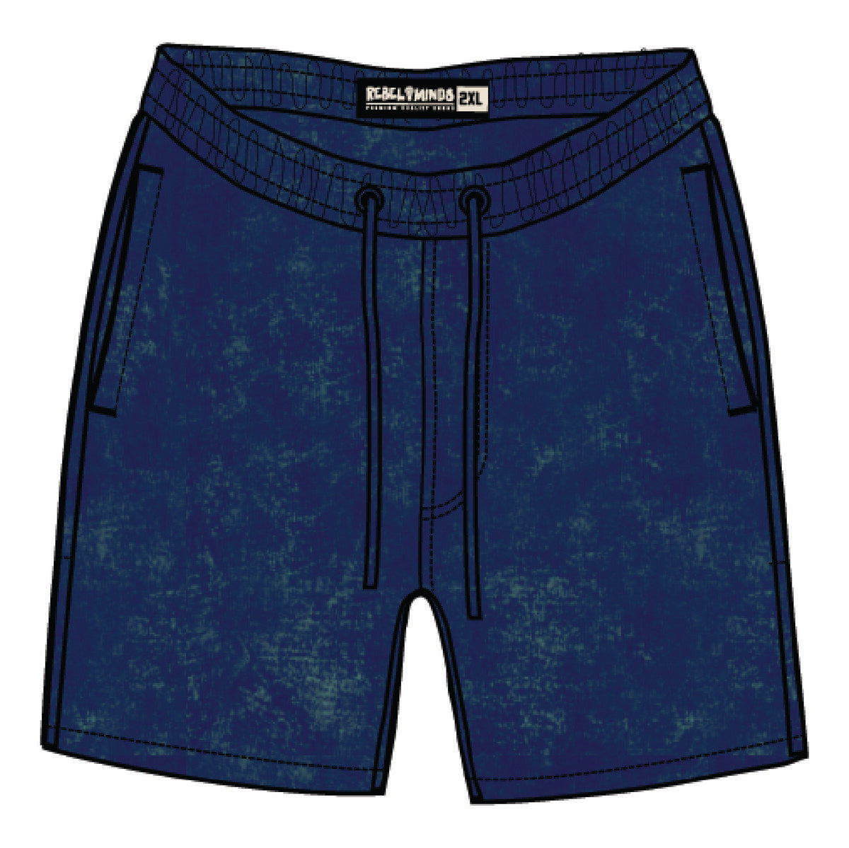 Acid Washed Fleece Shorts | RINGSPUN