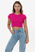 Cap Sleeves Baby Rib Crop Top | 43035