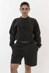 Garment Dye 14 Oz. Heavy Fleece Mid-Length Short | HF02GD