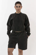 Garment Dye 14 Oz. Heavy Fleece Mid-Length Short | HF02GD