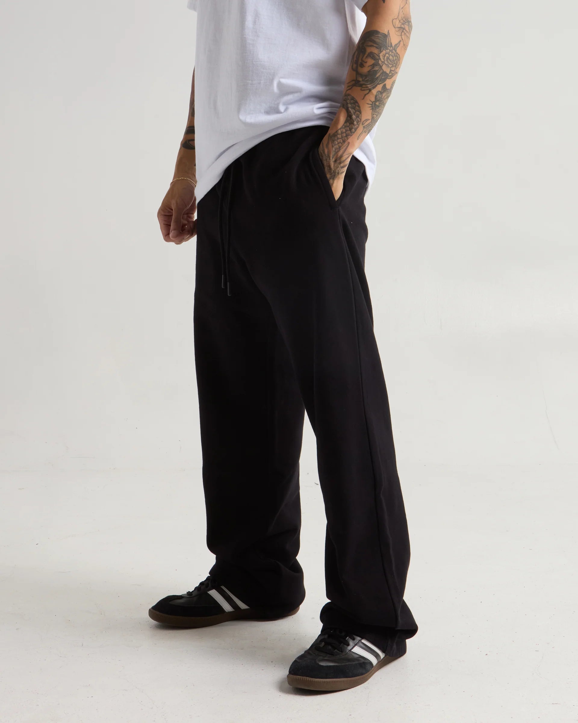 Garment Dye Straight Leg Baggy Sweatpants | SHGDBS