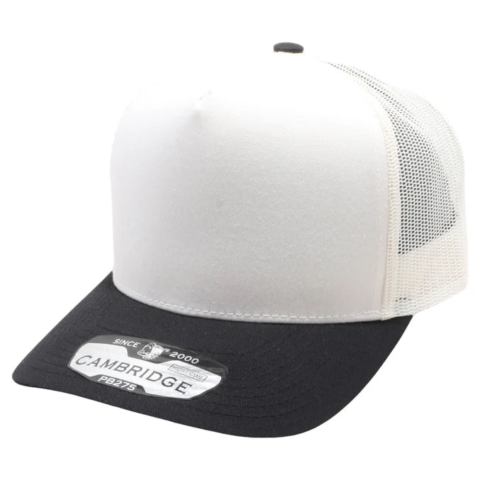 5 Panel 2-Tone High Frame Mesh Back Hat PB275 | PITBULL