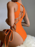 Lace-up One Piece Bikini | BH4103 | A2Z