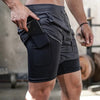 2-in-1 Drawstring Gym Shorts | BH3010 | A2Z
