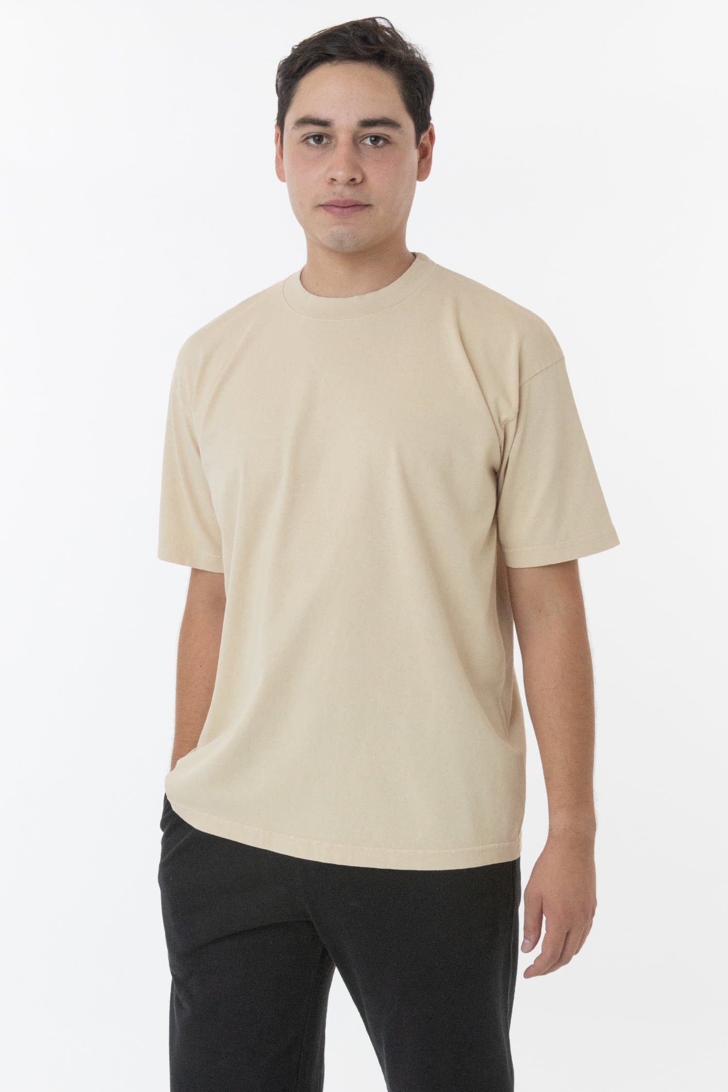 6.5 Oz. Garment Dye Crewneck T-Shirt | Plus Sizes | LA Apparel