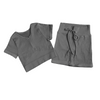 Ladies Quarter Zip Short Sleeve Yoga Set | BH4011 | Blank House
