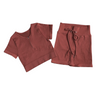 Ladies Quarter Zip Short Sleeve Yoga Set | BH4011 | Blank House