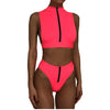 2 Piece Swimming Zipper Bikini | BH4118