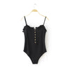 A2Z Spaghetti Strap Button Front Body Suit | BH4001