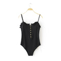 A2Z Spaghetti Strap Button Front Body Suit | BH4001