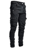 A2Z Distressed Cargo Denim Jeans | BH3301