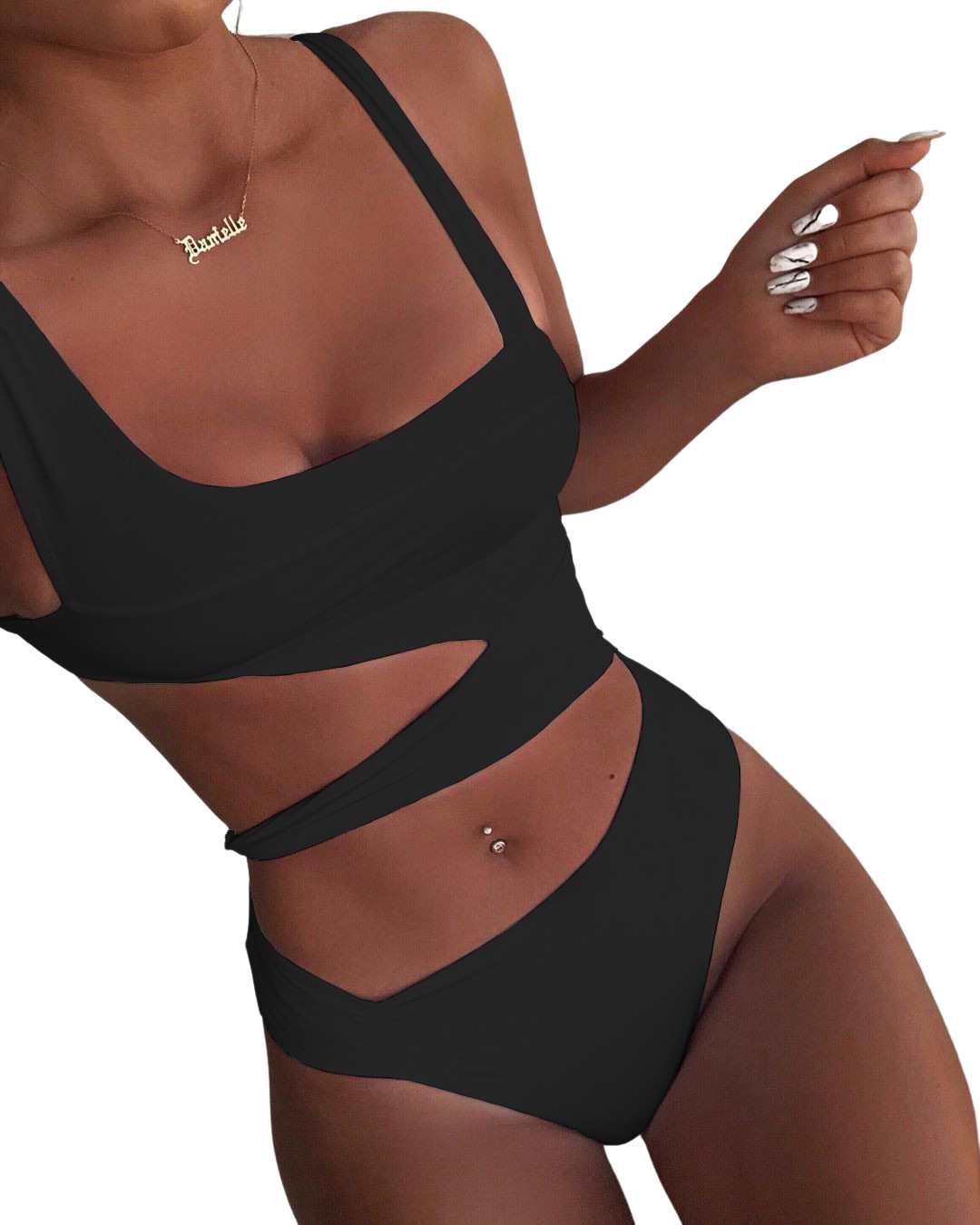 Cut Out Swim Suit | 8971