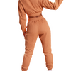 Ladies Crewneck Ribbed Sweatsuit | BH4012 | Blank House