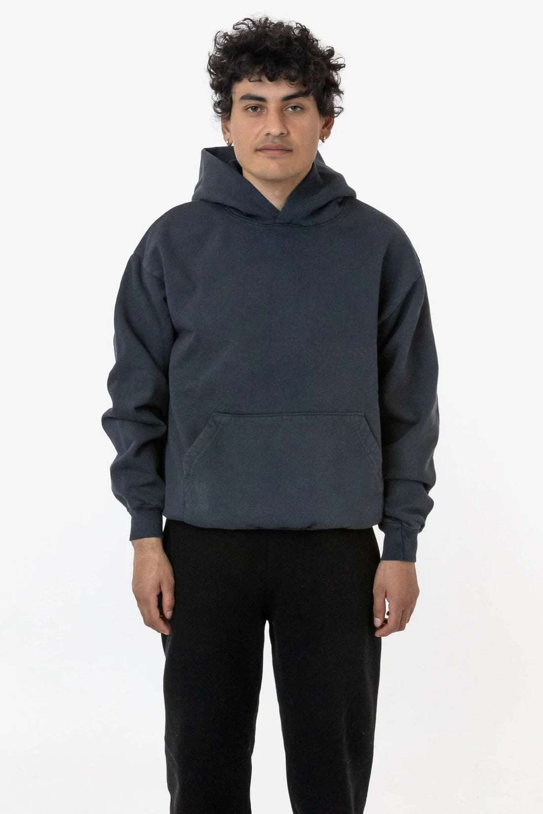 Garment Dye 14oz. Heavy Fleece Hooded Pullover Sweatshirt