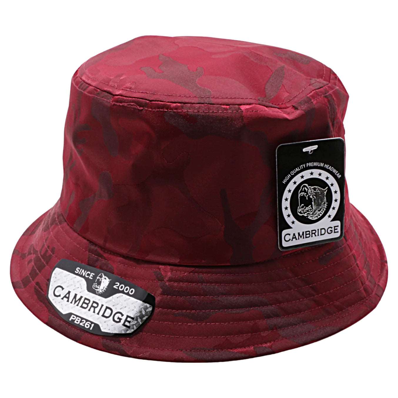 Cambridge Shiny Camo Bucket Hats